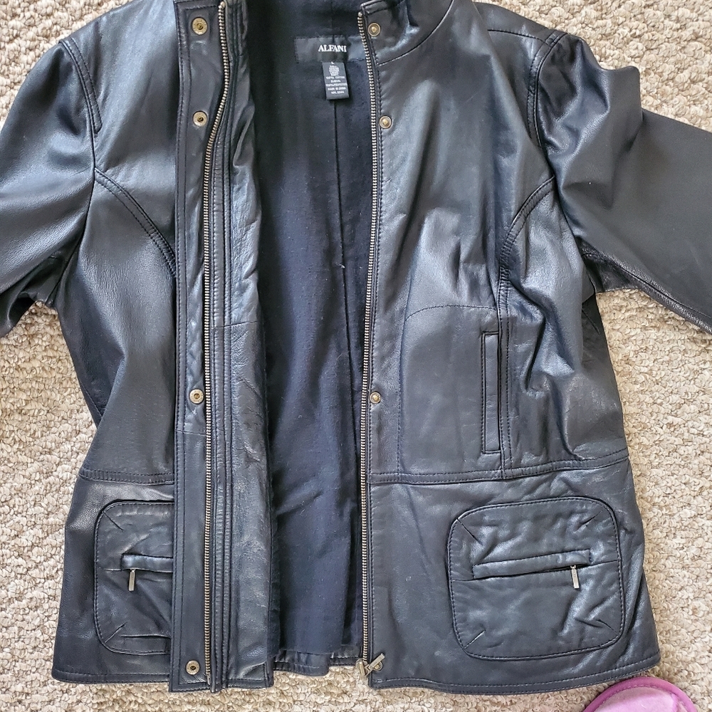 🖤Alfani Leather jacket🖤 - Picture 8 of 9